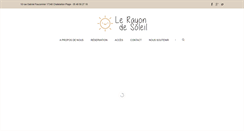 Desktop Screenshot of new.lerayondesoleil.net